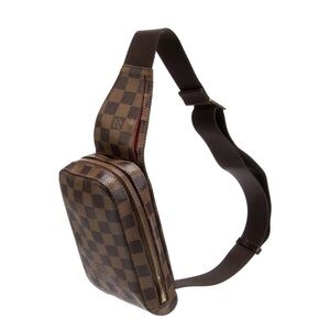 Authentic😍   Louis vuitton Damier ebene geronimos cross body / hip bag